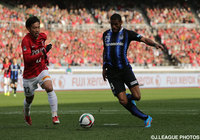 パトリック(Ｇ大阪)は終了間際に2点目を奪った【2015年 Ｇ大阪vs浦和】