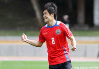 待望の先制点でチームを勢いづけた藤澤（琉球）【ＪＳＮＹＣ２０１６ 琉球vs東京Ｖ】（4/9）