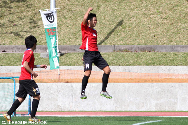 朴　利基（#14）のゴールでリードを広げた琉球【ＪＳＮＹＣ２０１６ 琉球vs東京Ｖ】（8/9）