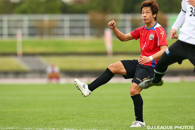 後半から出場し、反撃のゴールを決めた田中（琉球）【ＪＳＮＹＣ２０１６ 琉球vs札幌】（6/9）