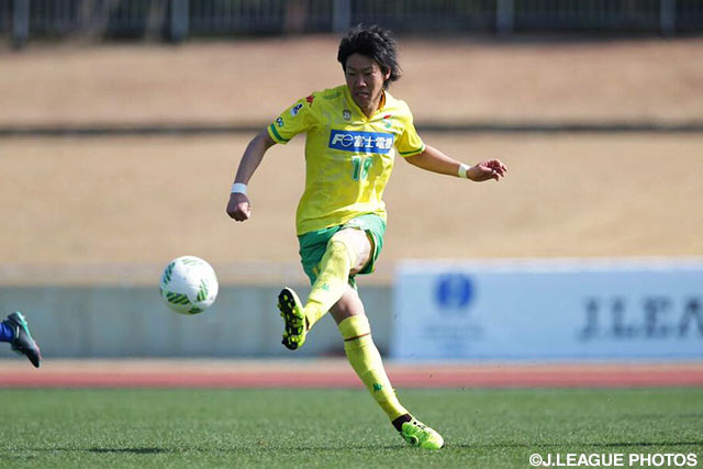 2ゴールを挙げる活躍で大勝に貢献した吉田（千葉）【ＪＳＮＹＣ２０１６ 千葉vs福岡】（6/9）