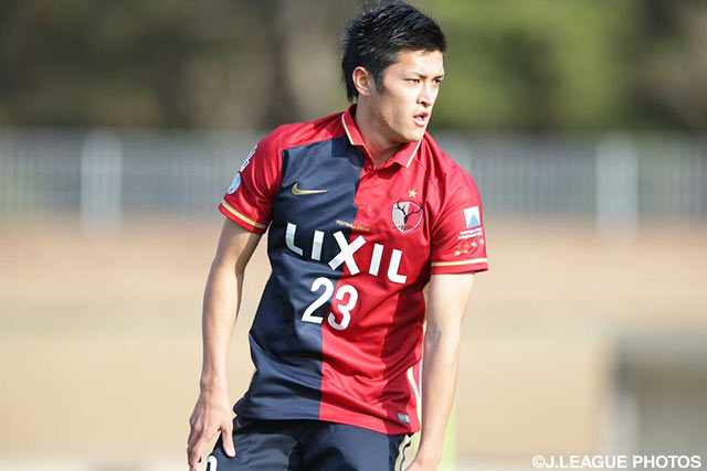 U-23日本代表から戻り、62分からピッチに立った植田（鹿島）【ＪＳＮＹＣ２０１６ 熊本vs鹿島】（7/9）