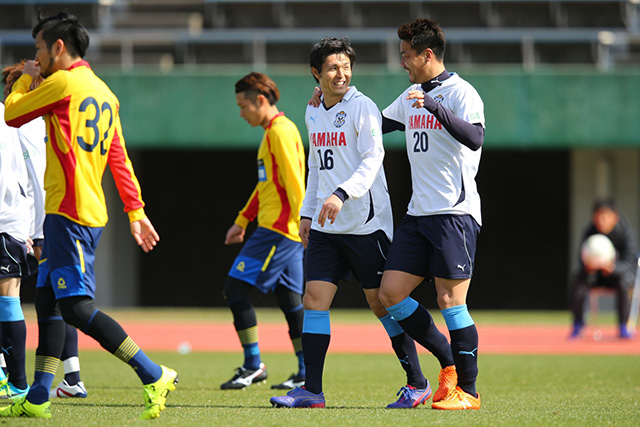 48分に決勝ゴールを決めた新加入の齊藤（磐田）【ＪＳＮＹＣ２０１６ 北九州vs磐田】（7/9）