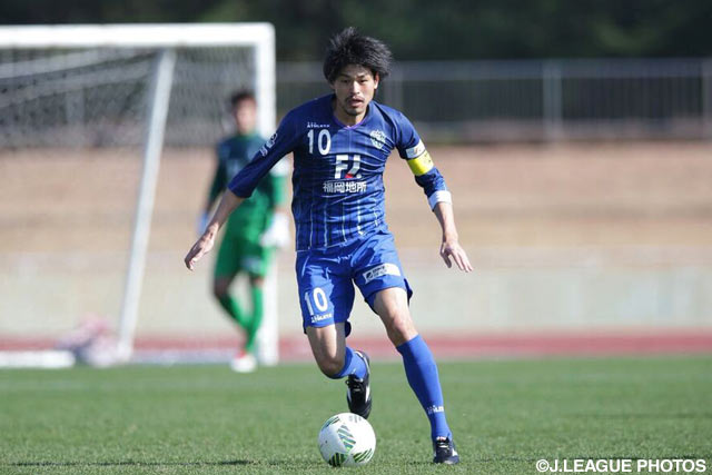 73分までプレーし、チームをけん引した城後（福岡）【ＪＳＮＹＣ２０１６ 福岡vs熊本】（4/9）