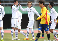 自ら得たPKをゴール右隅に決め、同点とした五領（鹿児島 #20）【ＪＳＮＹＣ２０１６ 鹿児島vs北九州】（4/9）