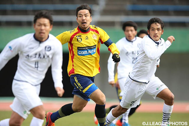 72分から交代出場でピッチに立った大島（北九州）【ＪＳＮＹＣ２０１６ 鹿児島vs北九州】（8/9）