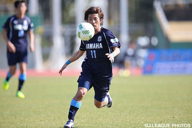 CKのキッカーを務め、2得点に絡んだ松浦（磐田）【ＪＳＮＹＣ２０１６ 鹿児島vs磐田】（5/9）