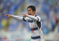 終了間際の同点弾を含め、2得点と奮闘した武藤(FC東京)【２０１５シーズン開幕戦プレイバック Ｇ大阪vsFC東京】