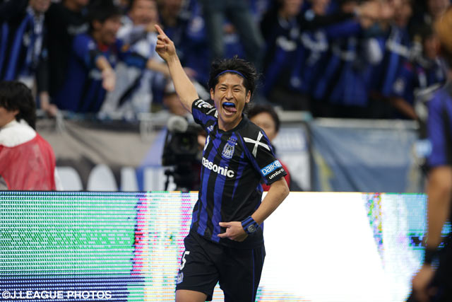 勝利を決定付ける3点目を決めたDF丹羽【Panasonic Cup Ｇ大阪vs名古屋】