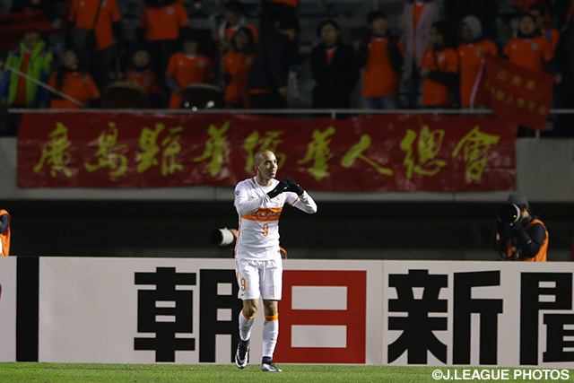 78分に元ブラジル代表のジエゴ　タルデッリに逆転ゴールを奪われる【ＡＣＬ GS MD1 広島vs山東魯能】