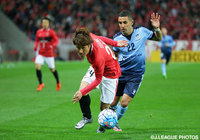 得意のドリブルで切り込む関根 貴大（浦和）【ＡＣＬ GS MD1 浦和vsシドニーFC】