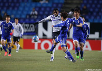 強烈なスピードとパワーでゴールを脅かしたパトリック。ポストを強襲するシュートも【ＡＣＬ GS MD1 水原三星vsＧ大阪】