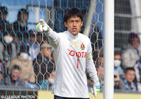 安定したセービングで完封勝利に貢献した楢﨑 正剛（名古屋）【明治安田Ｊ１ 1st 第1節 磐田vs名古屋】