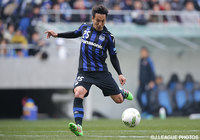 バー直撃のシュートで鹿島ゴールを強襲した藤本 淳吾（Ｇ大阪）【明治安田Ｊ１ 1st 第1節 Ｇ大阪vs鹿島】