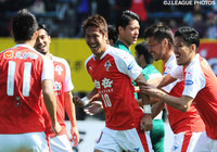 決勝点となるPKを決めた清武 功暉（熊本）【明治安田Ｊ２ 第1節 熊本vs松本】