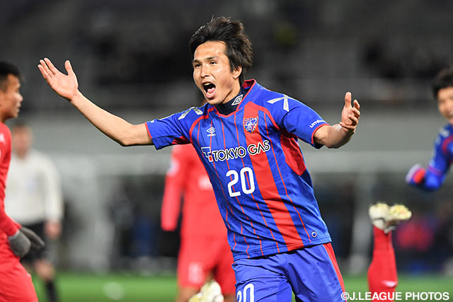 交代出場からわずか3分で追加点を挙げ、ストライカーの本領を発揮した前田 遼一（FC東京）【ＡＣＬ GS MD2 FC東京vsビンズオン】