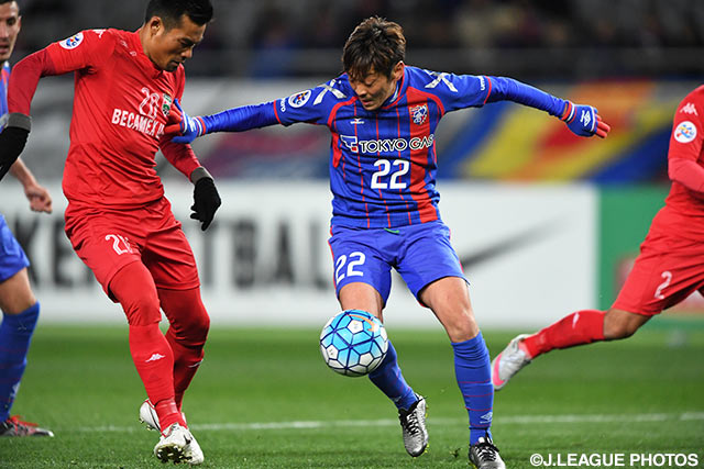 90分間中盤で奮闘し、好守をつないだ羽生 直剛（FC東京）【ＡＣＬ GS MD2 FC東京vsビンズオン】
