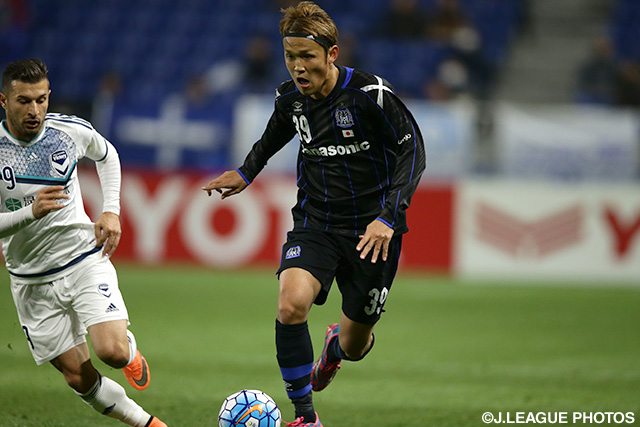 遠藤の同点ゴールをアシストした宇佐美 貴史（Ｇ大阪）【ＡＣＬ GS MD2 Ｇ大阪vsメルボルンビクトリー】