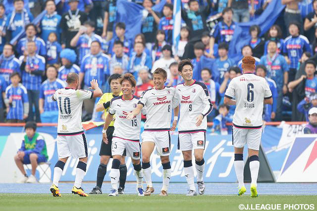 自身のＪ２通算150試合目となる節目の試合で先制点を奪った柿谷 曜一朗（Ｃ大阪）【明治安田Ｊ２ 第2節 水戸vsＣ大阪】