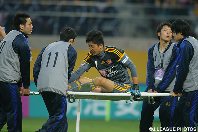 83分に無念の負傷交代となった六反 勇治（仙台）【明治安田Ｊ１ 1st 第2節 仙台vsFC東京】