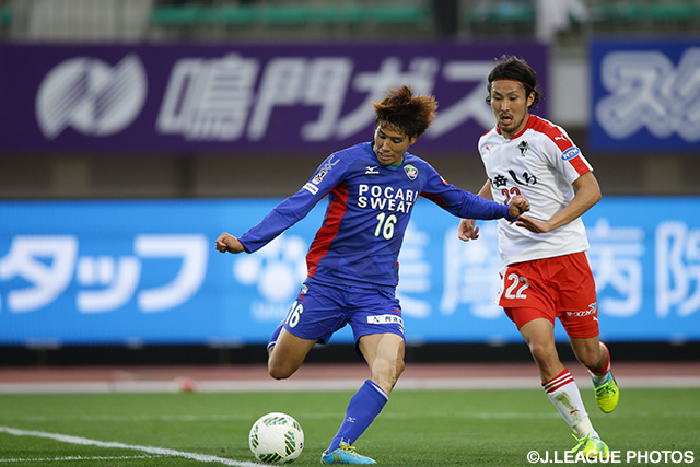 開幕戦に続き2試合連続スタメン出場の渡 大生（徳島）【明治安田Ｊ２ 第2節 徳島vs熊本】