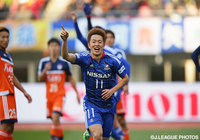 89分に劇的な決勝ゴールを決めた齋藤 学（横浜FM）【明治安田Ｊ１ 1st 第3節 新潟vs横浜FM】