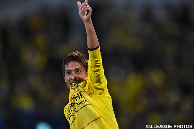 交代出場で逆転ゴールを奪った田中 順也（柏）【明治安田Ｊ１ 1st 第3節 柏vs磐田】