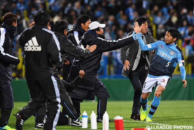 90分に値千金の同点ゴールを蹴り込んだ櫻内 渚（磐田）【明治安田Ｊ１ 1st 第3節 柏vs磐田】