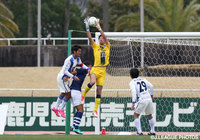 記念すべきホーム初戦を最後まで無失点に抑えた山岡 哲也（鹿児島）【明治安田Ｊ３ 第1節 鹿児島vs富山】