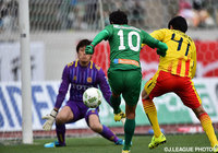 劇的な決勝ゴールを決めた新加入のレオナルド ロシャ（岐阜）【明治安田Ｊ２ 第3節 岐阜vs北九州】