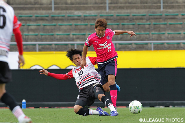 42分に先制ゴールを決めた清原 翔平（Ｃ大阪）【明治安田Ｊ３ 第1節 Ｃ大23vs盛岡】