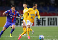 前線で存在感を放ったブラジル代表のアレックス テイシェイラ（江蘇蘇寧）【ＡＣＬ GS MD3 FC東京vs江蘇蘇寧】
