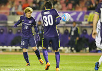 試合を決定づける3点目を鮮やかに決めた清水 航平（広島）【ＡＣＬ GS MD3 広島vsブリーラム】