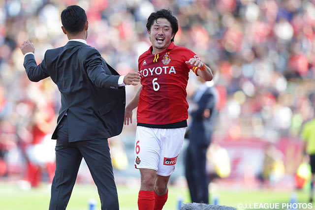 シモビッチとのホットラインで先制点をお膳立てした古林 将太（名古屋）【明治安田Ｊ１ 1st 第4節 名古屋vs仙台】