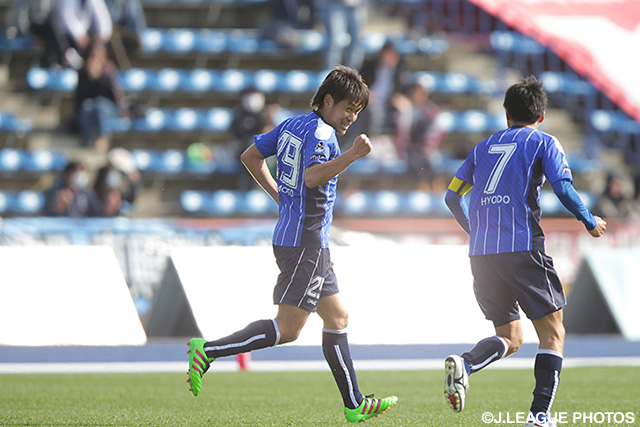 90+2分に同点ゴールを決めた宮本 拓弥（水戸） 【明治安田Ｊ２ 第4節 水戸vs岡山】