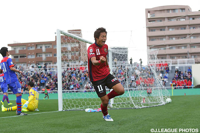 2ゴールで勝利の立役者となった才藤 龍治（琉球）【明治安田Ｊ３ 第2節 Ｆ東23vs琉球】