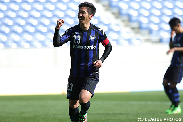 先発フル出場のルーキー呉屋 大翔（G大23）は55分にＪ初ゴール【明治安田Ｊ３ 第2節 Ｇ大23vs盛岡】