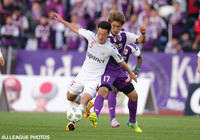 豪快なミドルシュートで京都ゴールを強襲した田上 大地（長崎）【明治安田Ｊ２ 第4節 京都vs長崎】