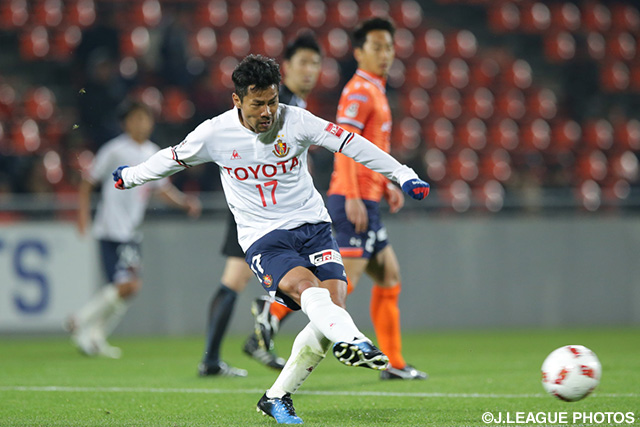 加入後初のスタメン出場となった明神 智和（名古屋）【ＹＮＣ GS 第1節 大宮vs名古屋】