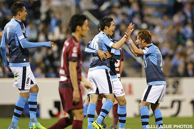 ゴール前のこぼれ球を齊藤 和樹が頭で押し込み、先制した磐田【ＹＮＣ GS 第1節 磐田vs神戸】