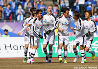 今季初先発で決勝点を決め、起用に応えたミッチェル デューク（清水 #19）【明治安田Ｊ２ 第5節 山形vs清水】