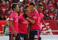 ブルーノ メネゲウ（#10）が華麗なトラップからＪリーグ初得点を決め、早々に先制したＣ大阪【明治安田Ｊ２ 第5節 Ｃ大阪vs金沢】