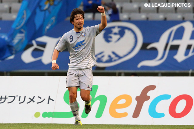 試合終了間際に劇的な決勝ゴールを挙げた鈴木 孝司（町田）【明治安田Ｊ２ 第5節 東京Ｖvs町田】