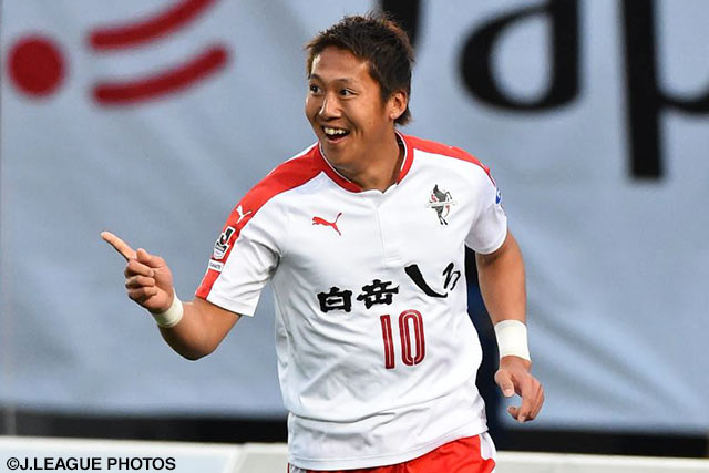 3試合連続得点となる先制点で勢いをもたらした清武 功暉（熊本）【明治安田Ｊ２ 第5節 長崎vs熊本】