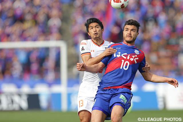 3本のシュートを放つなど大宮ゴールを脅かしたクリスティアーノ（甲府）【ＹＮＣ GS 第2節 甲府vs大宮】