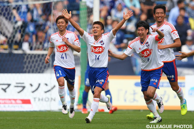 2試合連続の先制点が決勝点となった田中 達也（新潟）【明治安田Ｊ１ 1st 第5節 福岡vs新潟】