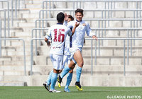 2試合連続で先制点を決めたレオナルド（琉球）【明治安田Ｊ３ 第3節 Ｃ大23vs琉球】