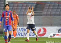 右サイドからクロスを頭で決め試合を振り出しに戻した永井 謙佑（名古屋）【明治安田Ｊ１ 1st 第5節 FC東京vs名古屋】