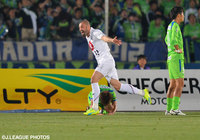 殊勲の逆転弾で2試合連続得点のレアンドロ（神戸）【明治安田Ｊ１ 1st 第5節 湘南vs神戸】