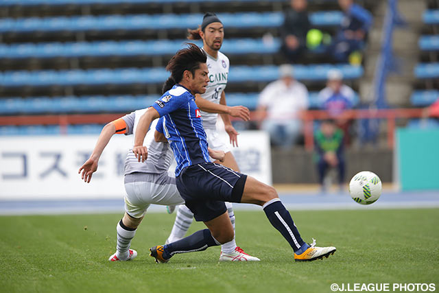 今季3得点目が貴重な決勝点となった三島 康平（水戸）【明治安田Ｊ２ 第6節 水戸vs群馬】